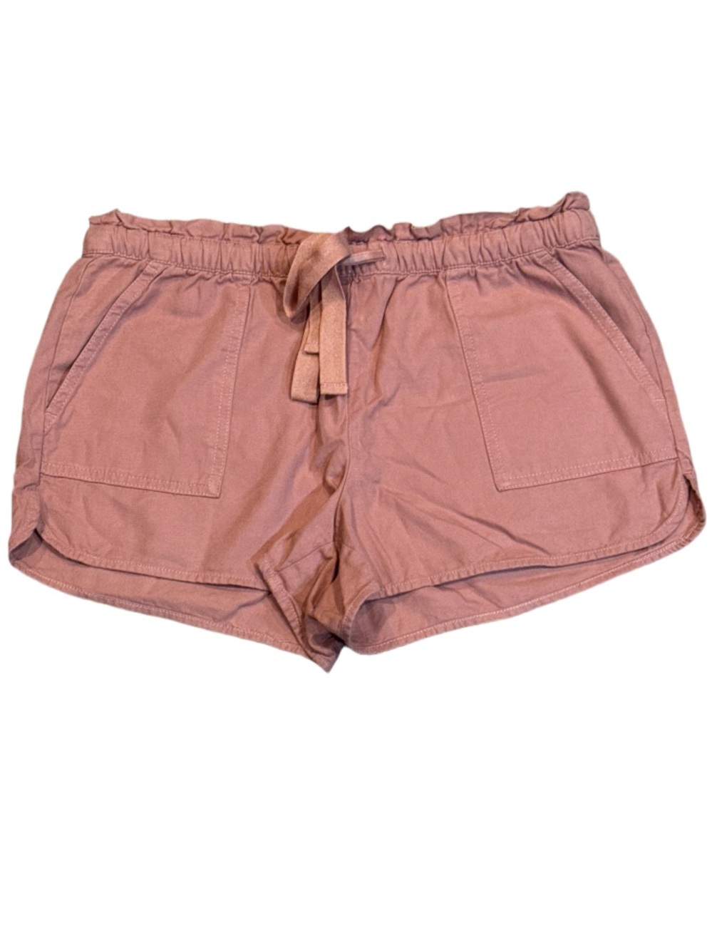 Small LOFT Lightweight Drawstring Shorts - Dusty Rose